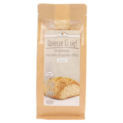 PIĘĆ PRZEMIAN Mieszanka do wypieku chleba jasnego bezglutenowa 440g