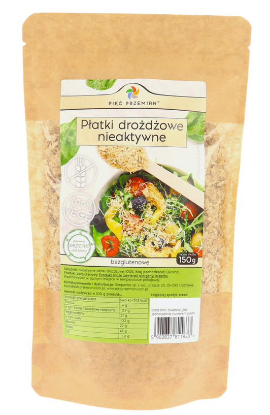 Piec Przymian Platki drozdzowe nieaktywne 100% gluten free 150g