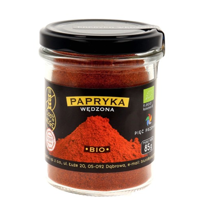 PIĘĆ PRZEMIAN Papryka wędzona bezglutenowa BIO 85g
