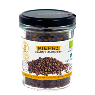 PIĘĆ PRZEMIAN Pieprz czarny ziarnisty bezglutenowy BIO 100g