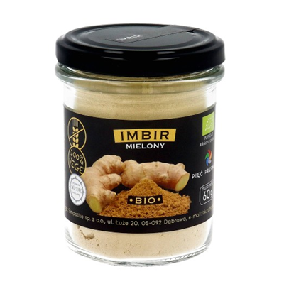 PIĘĆ PRZEMIAN Imbir mielony bezglutenowy BIO 60g