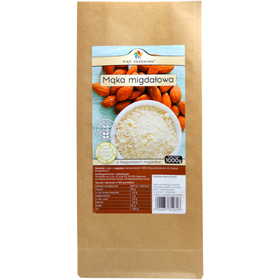 PIĘĆ PRZEMIAN Mąka migdałowa bezglutenowa 1000g
