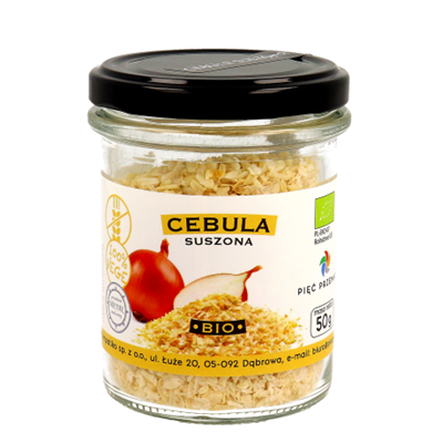 PIĘĆ PRZEMIAN Cebula suszona bezglutenowa BIO 50g