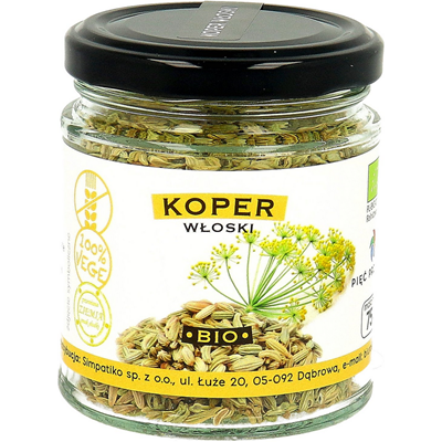 PIĘĆ PRZEMIAN Koper włoski nasiona bezglutenowy BIO 75g