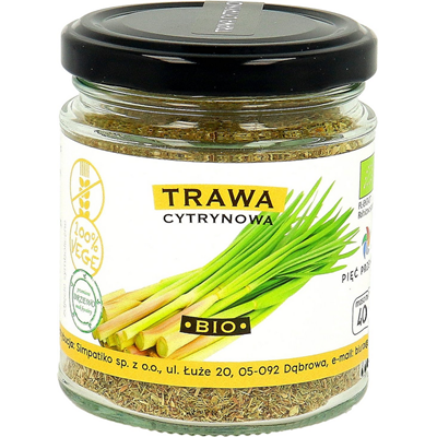 PIĘĆ PRZEMIAN Trawa cytrynowa bezglutenowa BIO 40g