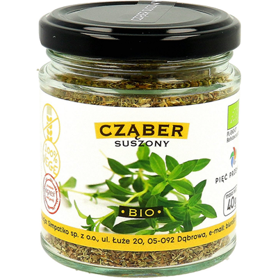 PIĘĆ PRZEMIAN Cząber suszony bezglutenowy BIO 40g