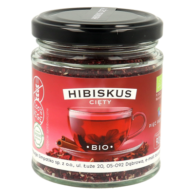 PIĘĆ PRZEMIAN Hibiskus cięty bezglutenowy BIO 90g