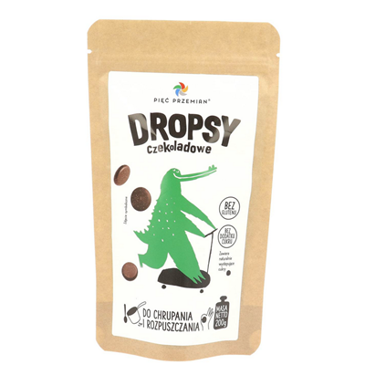 PIĘĆ PRZEMIAN Dropsy czekoladowe bez dodatku cukru bezglutenowe 200g