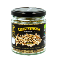 PIĘĆ PRZEMIAN Pieprz biały ziarnisty bezglutenowy BIO 90g