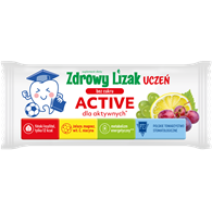 Zdrowy lizak Uczeń bez cukru Active dla aktywnych winogrono-cytryna 1 szt. STARPHARMA