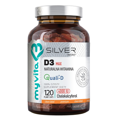 SILVER Witamina D3 MAX 4000IU, 120kaps. MyVita