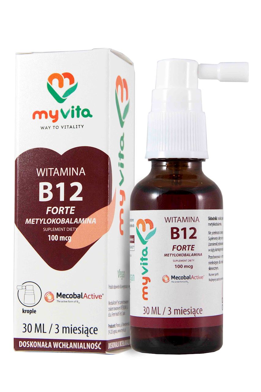 MyVita Witamina B12 100mcg - krople 30ml - Metylokobalamina