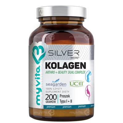 SILVER Kolagen Arthro + Beauty proszek typ  I + II 200g MyVita