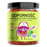 MyVita Żelki Odporność 120 sztuk (dzieci i dorośli) - naturalne żelki z pektyny cytrusowej