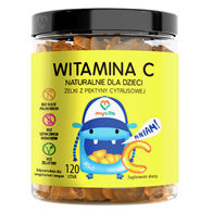 MyVita Żelki Witamina C dla dzieci 120 sztuk - naturalne żelki z pektyny cytrusowej