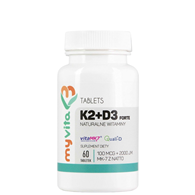 MyVita Witamina K2 100mcg + D3 4000 IU, 60tabl.