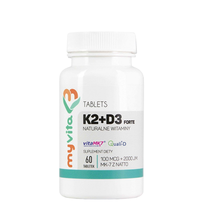 MyVita Witamina K2 100mcg + D3 4000 IU, 60tabl.