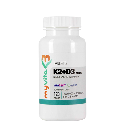 MyVita Witamina K2 100mcg + D3 4000 IU, 120tabl.
