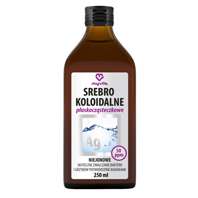 MyVita Srebro koloidalne płaskocząsteczkowe niejonowe 50ppm 250ml