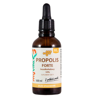 MyVita Propolis Forte bezalkoholowy 10% krople XL 100ml