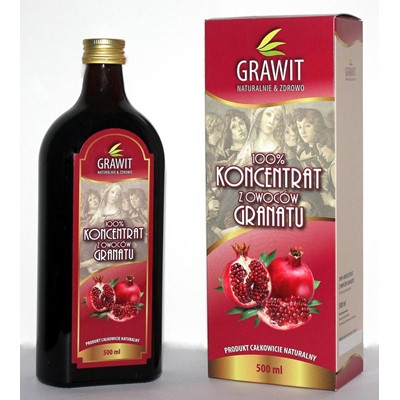 GRAWIT - 100% Koncentrat z owoców Granatu 500ml VITAFAN