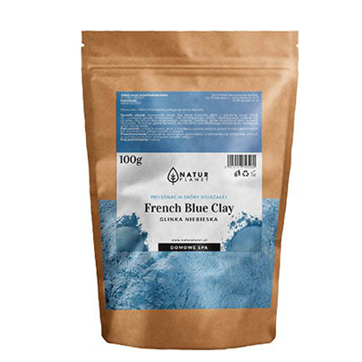 Glinka oryginalna francuska - niebieska 100g NATUR PLANET