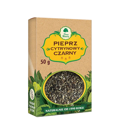 Pieprz cytrynowy czarny 50g DARY NATURY