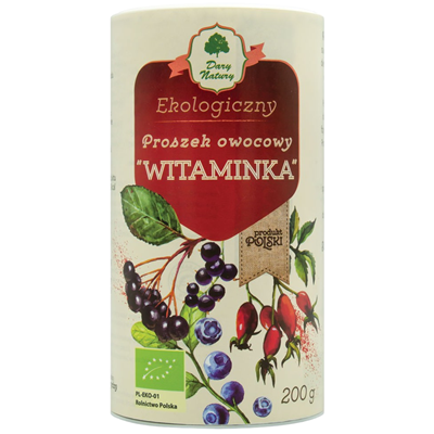 Proszek owocowy  Witaminka  BIO 200g DARY NATURY