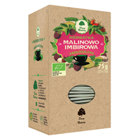 Herbatka Malinowo - Imbirowa BIO fix 25*3g DARY NATURY
