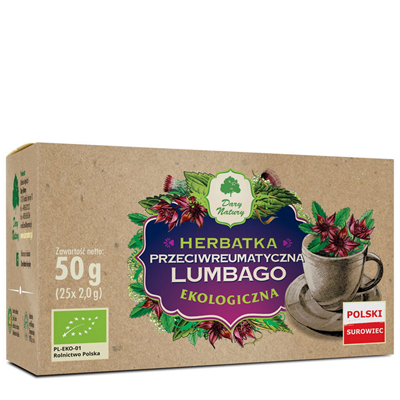 Herbatka Lumbago przeciwreumatyczna fix BIO 25*2g DARY NATURY