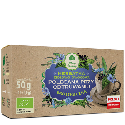 Herbatka Polecana przy Odtruwaniu fix BIO 25*2g DARY NATURY