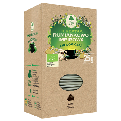 Herbatka Rumiankowo-imbirowa BIO 25*1g DARY NATURY