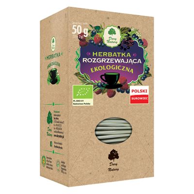 Herbatka Rozgrzewająca fix BIO 25*2g DARY NATURY