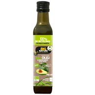 BIG NATURE Olej z awokado tłoczony na zimno BIO 250ml