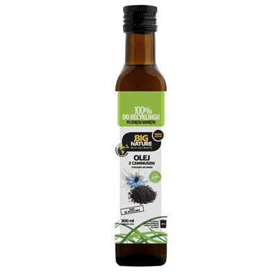 BIG NATURE Olej z czarnuszki tłoczony na zimno 500ml