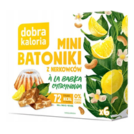 DOBRA KALORIA Mini batoniki a'la babka cytrynowa z nerkowców (6x17g) KUBARA