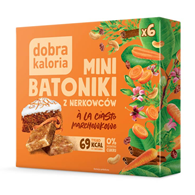 DOBRA KALORIA Mini batoniki a'la ciasto marchewkowe z nerkowców (6x17g) KUBARA