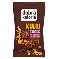 DOBRA KALORIA Kulki Płatki owsiane & czekolada 40g KUBARA