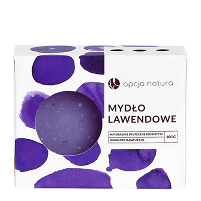Mydło lawendowe w kostce 100g OPCJA NATURA