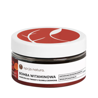 Bomba witaminowa maseczka do twarzy z glinką czerwoną 100ml OPCJA NATURA