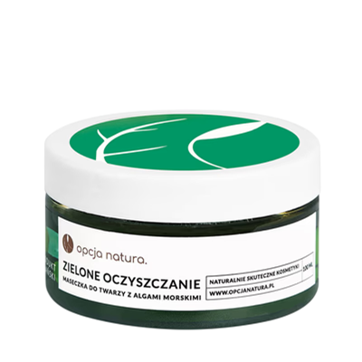 Zielone oczyszczanie maseczka do twarzy z algami morskimi 100ml OPCJA NATURA