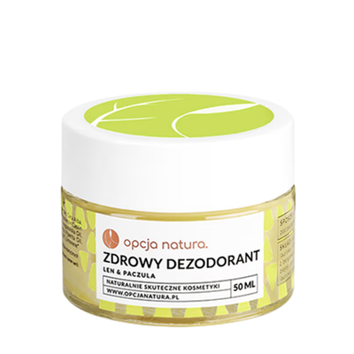 Zdrowy dezodorant len & paczula 50ml OPCJA NATURA