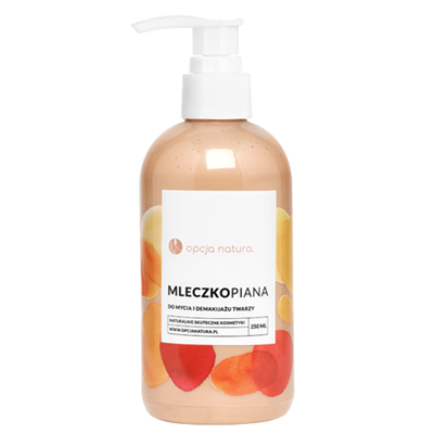 Mleczkopiana do mycia i demakijażu twarzy 250ml OPCJA NATURA