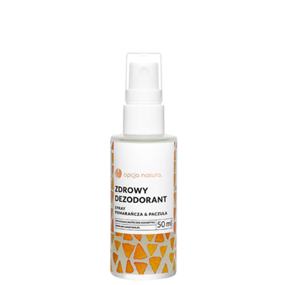 Zdrowy dezodorant SPRAY pomarańcza & paczula 50ml OPCJA NATURA
