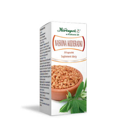 Kozieradka nasiona 30kaps. HERBAPOL KRAKÓW