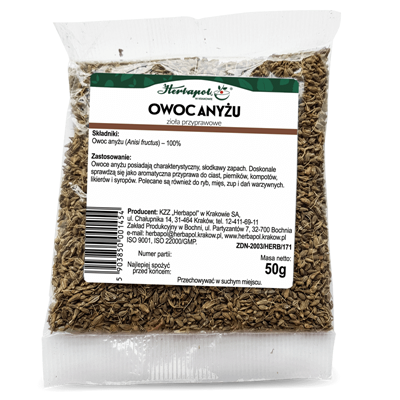 Anyż owoc 50g HERBAPOL KRAKÓW