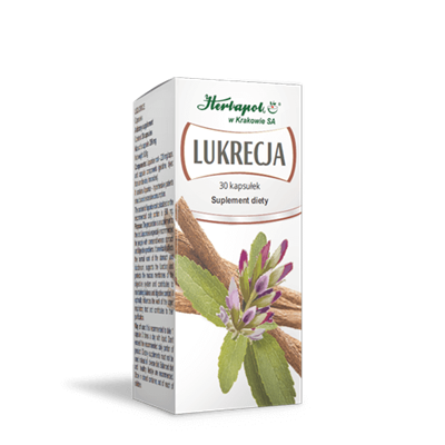 Lukrecja 30kaps. HERBAPOL KRAKÓW