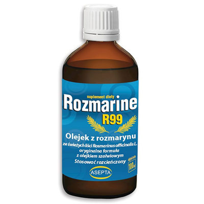 ASEPTA Rozmarine R99 100ml - Olejek z rozmarynu + olejek szałwiowy