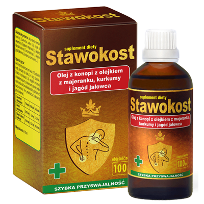 ASEPTA Stawokost - krople 100ml - olej z konopi + olejek z majeranku, kurkumy, jagód jałowca