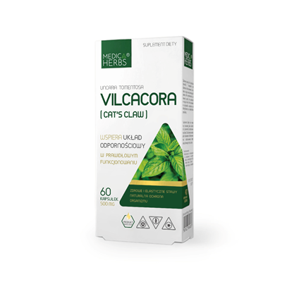 MEDICA HERBS Vilcacora (Cat's Claw) 500mg, 60 kaps.